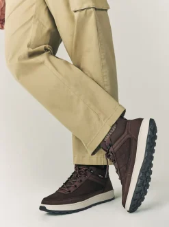 Marron - Bottes de sport style randonnée