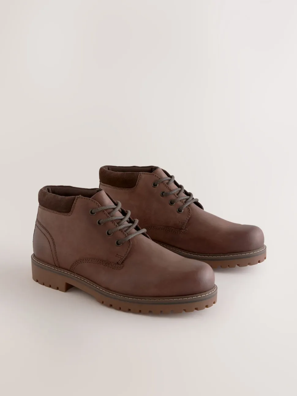 Marron - Bottes en cuir résistantes