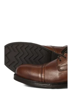 Marron - Bottes JACK & JONES en cuir