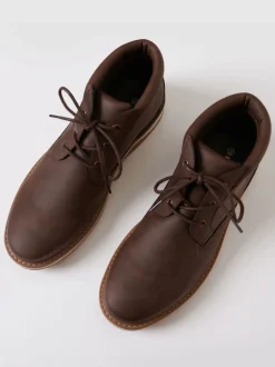 Marron - Bottes Threadbare à lacets