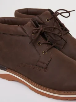 Marron - Bottes Threadbare à lacets