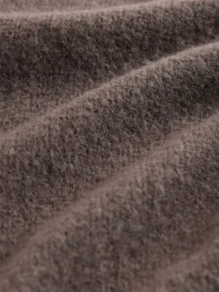 Marron - Cardigan douillet décontracté en laine