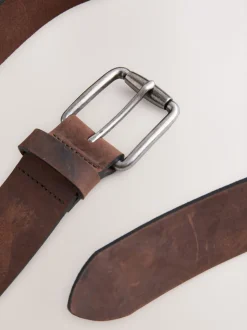 Marron - Ceinture en cuir casual