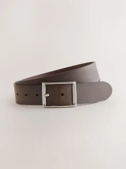 Marron - Ceinture en cuir casual
