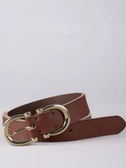 Marron - Ceinture Lakeland Leather Bowness en daim à double boucle