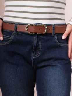 Marron - Ceinture Lakeland Leather Bowness en daim à double boucle