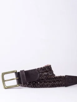 Marron - Ceinture Lakeland Howbeck en cuir tressée