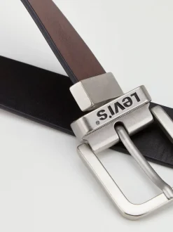 Marron - Ceinture Levi's® en cuir réversible