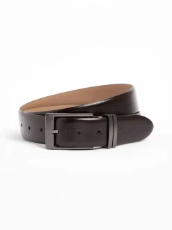 Marron - Ceinture Signature en 100% cuir