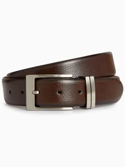 Marron - Ceinture Signature en 100% cuir
