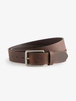 Marron - Ceintures en cuir bruni