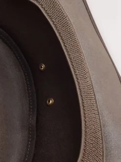 Marron - Chapeau de cow-boy en cuir