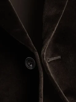 Marron - Charles Tyrwhitt Veste Coupe ajustée en velours italien