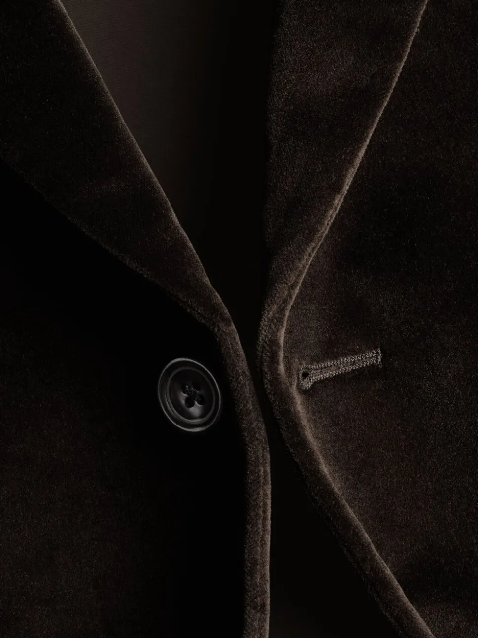 Marron - Charles Tyrwhitt Veste Coupe ajustée en velours italien