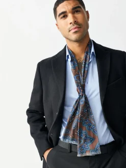 Marron - Écharpe imprimée