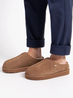 Marron - Chaussons Just Sheepskin Louis homme