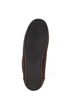 Marron - Chaussons Lazy Dogz Hendrix II bleus doublés de fausse fourrure