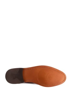 Marron - Chaussures Base London Cast Brogue délavées