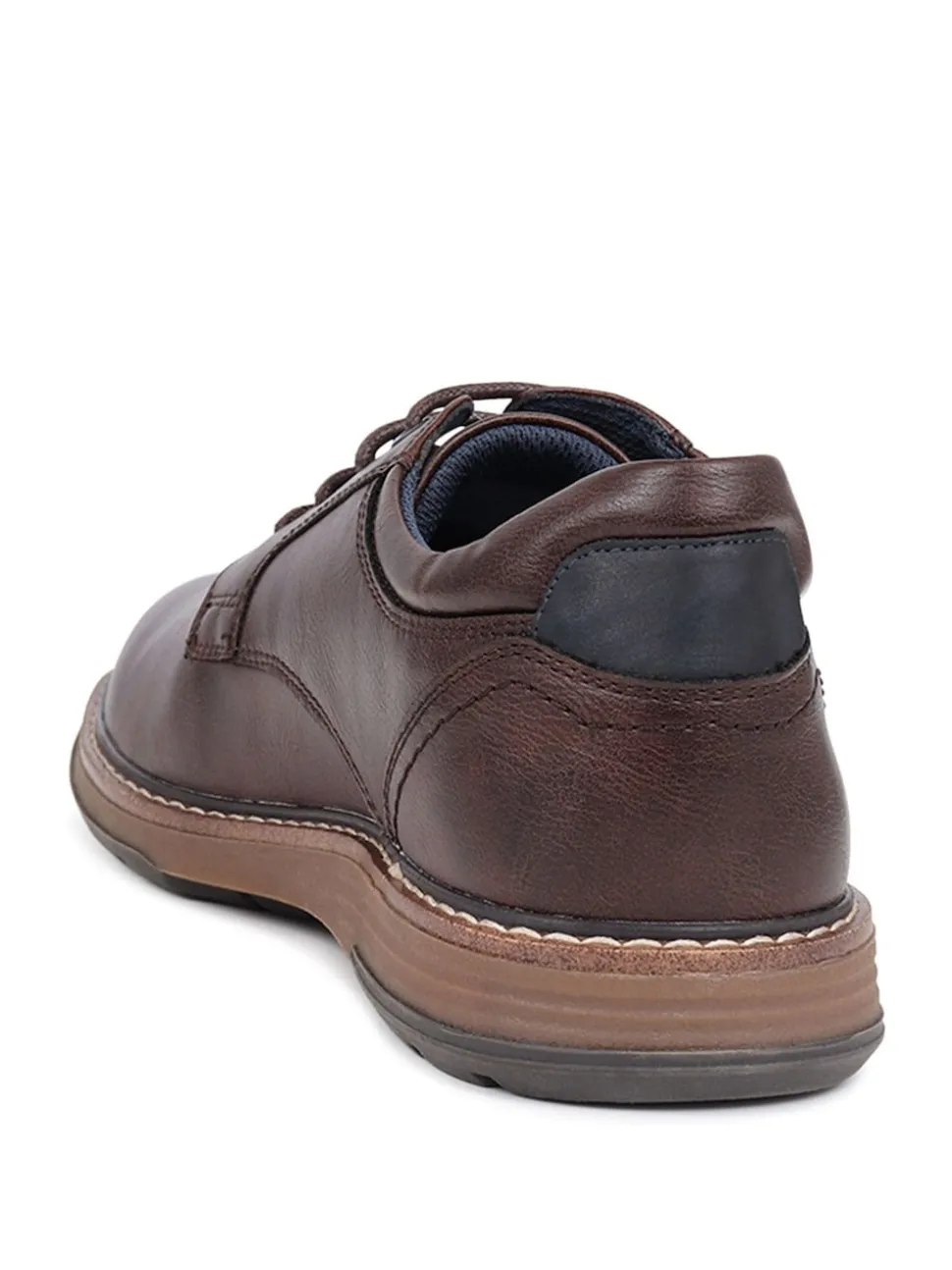 Marron - Chaussures décontractées Pavers à lacets coupe large