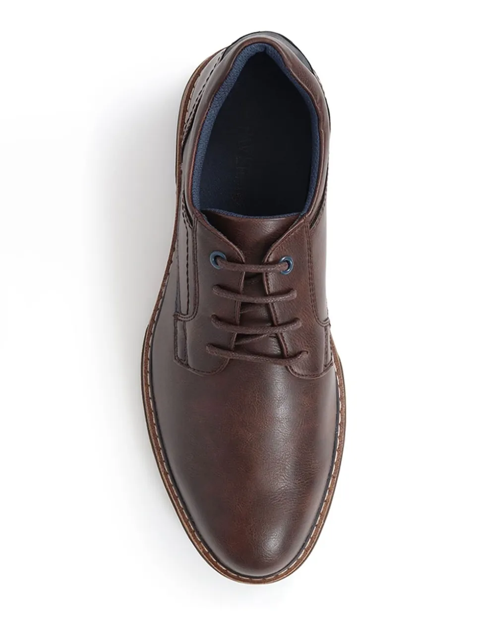 Marron - Chaussures décontractées Pavers à lacets coupe large