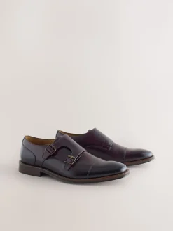 Marron - Chaussures Double Monk
