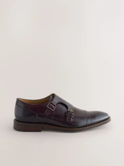 Marron - Chaussures Double Monk