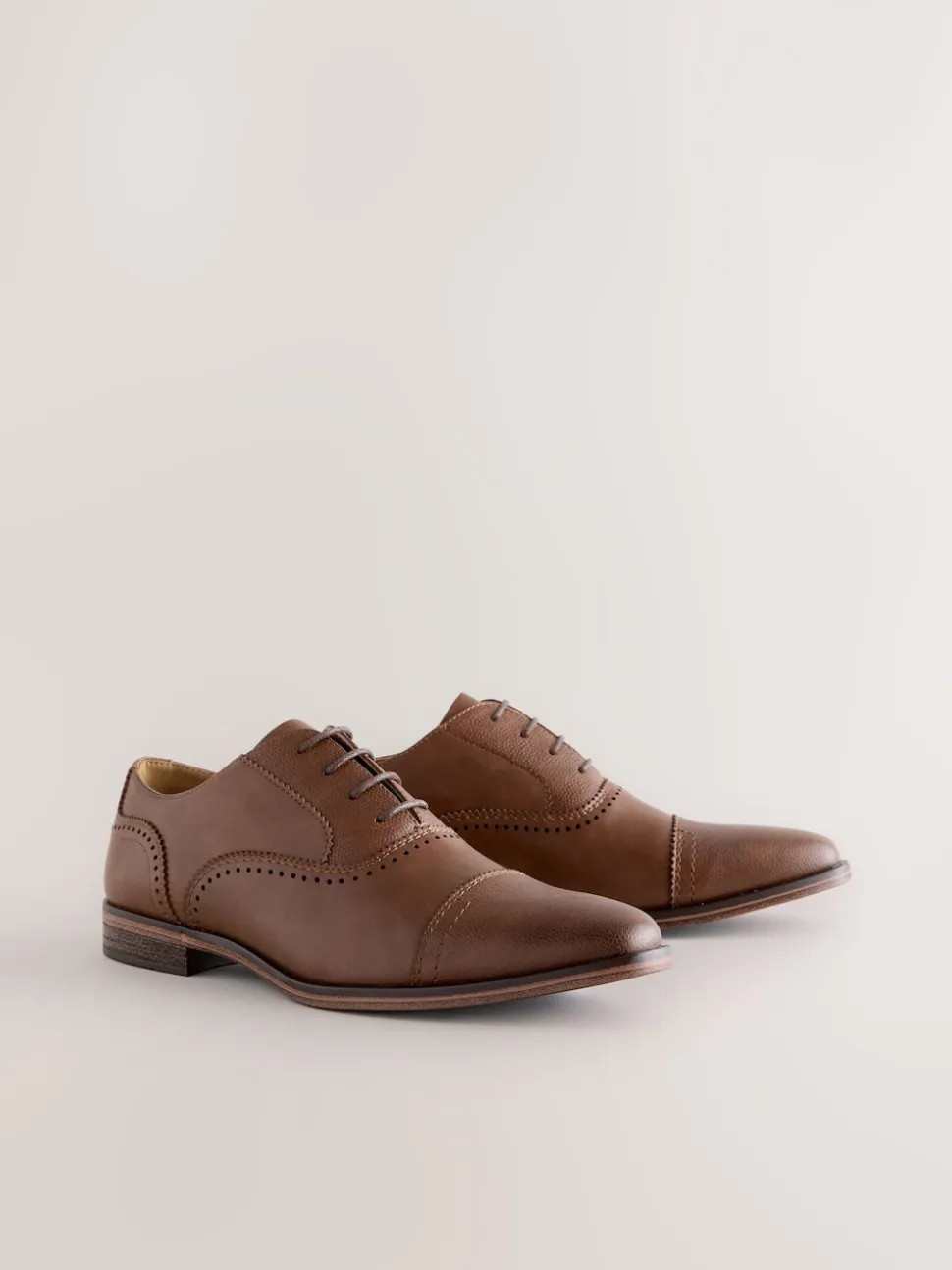 Marron - Chaussures Oxford à bout ouvert