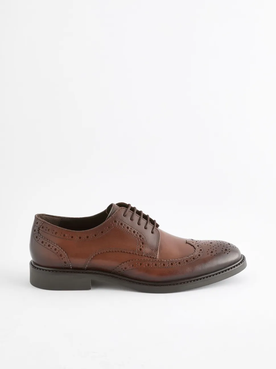 Marron - Coupe classique - Chaussures Richelieu derby en cuir