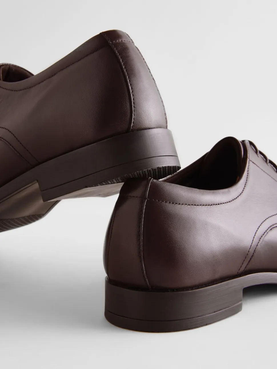 Marron - Coupe classique - Derbys en cuir classiques