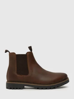 Marron - Coupe classique - Schuh bottes Chelsea en cuir Dawson