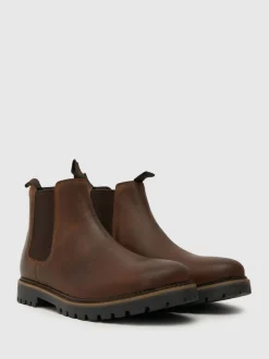Marron - Coupe classique - Schuh bottes Chelsea en cuir Dawson