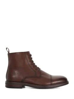 Marron - Coupe classique - Dune London Matias Toecap Detail Ankle Bottes