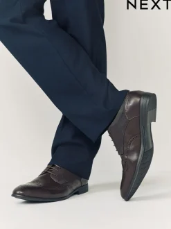 Marron - Coupe large - Chaussures richelieu