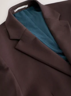 Marron - Coupe sur mesure - Veste de costume stretch Motionflex