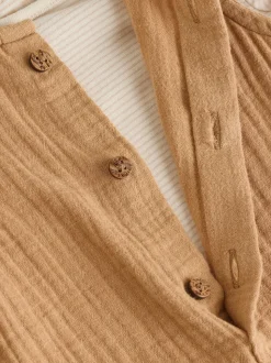 Marron - Ensemble salopette et body pour bébé (0mths-2yrs)