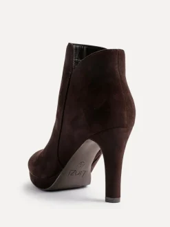 Marron - Linzi bottines plates-formes Layara avec talons aiguilles