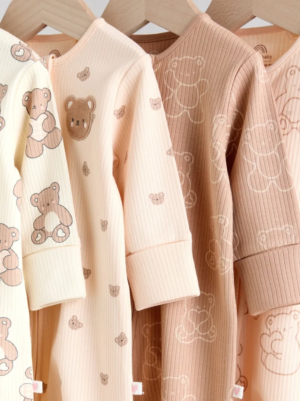 Marron - Lot de 4 dors-bien bébé à fermeture éclair bidirectionnelle (0mois -2ans)