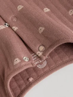 Marron - Lot de 2 dors-bien ours matelassés bébé