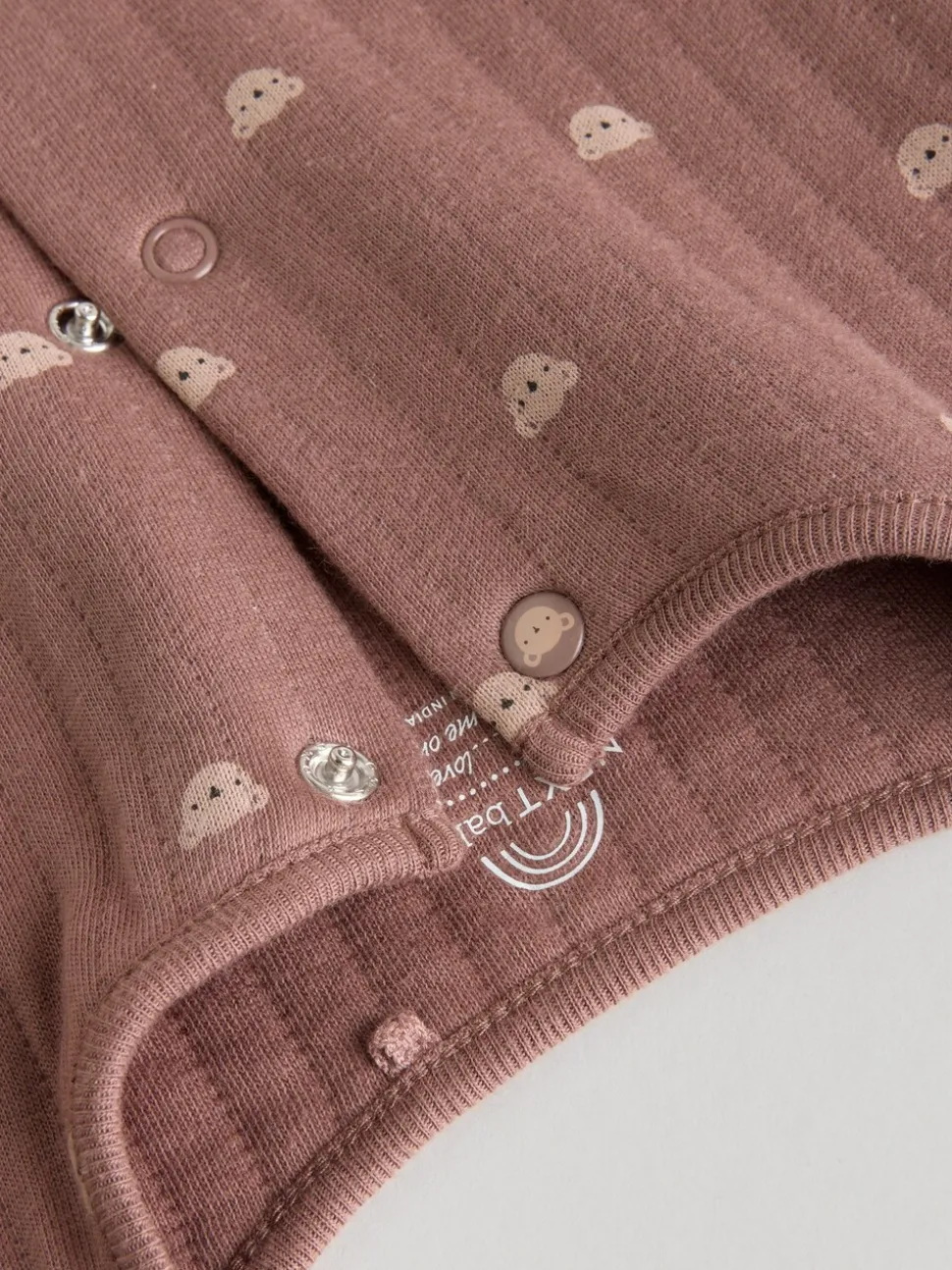 Marron - Lot de 2 dors-bien ours matelassés bébé