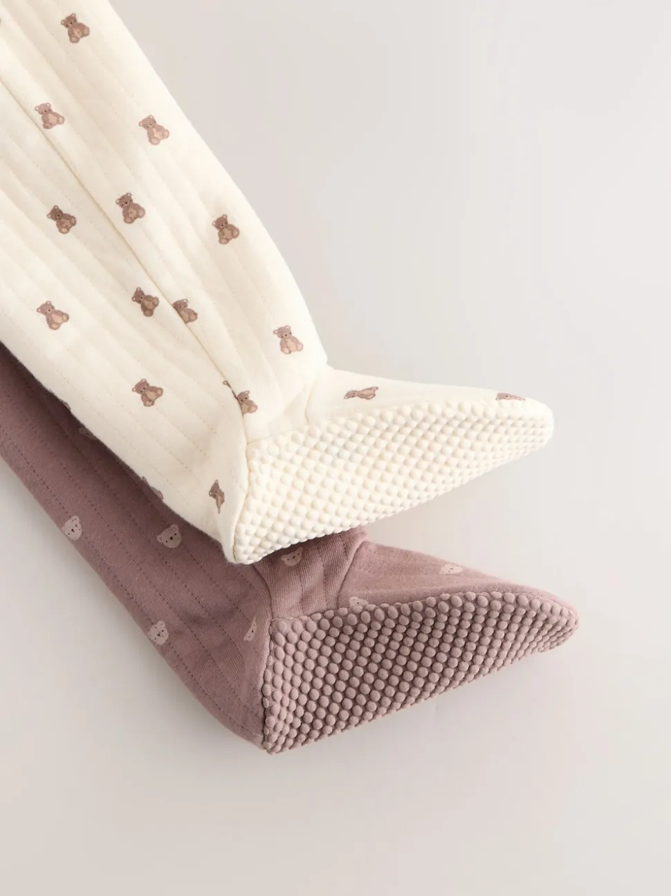 Marron - Lot de 2 dors-bien ours matelassés bébé