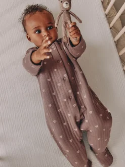 Marron - Lot de 2 dors-bien ours matelassés bébé