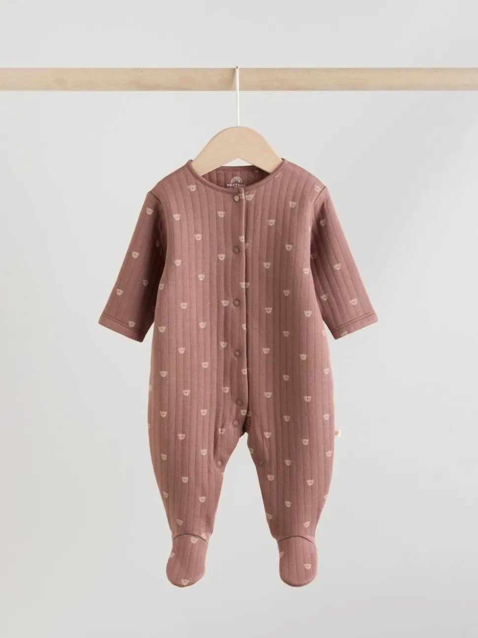 Marron - Lot de 2 dors-bien ours matelassés bébé