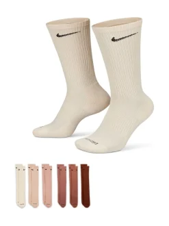 Marron - Lot de chaussettes d'entraînement Nike Everyday Plus Cushioned Crew 6 (0)