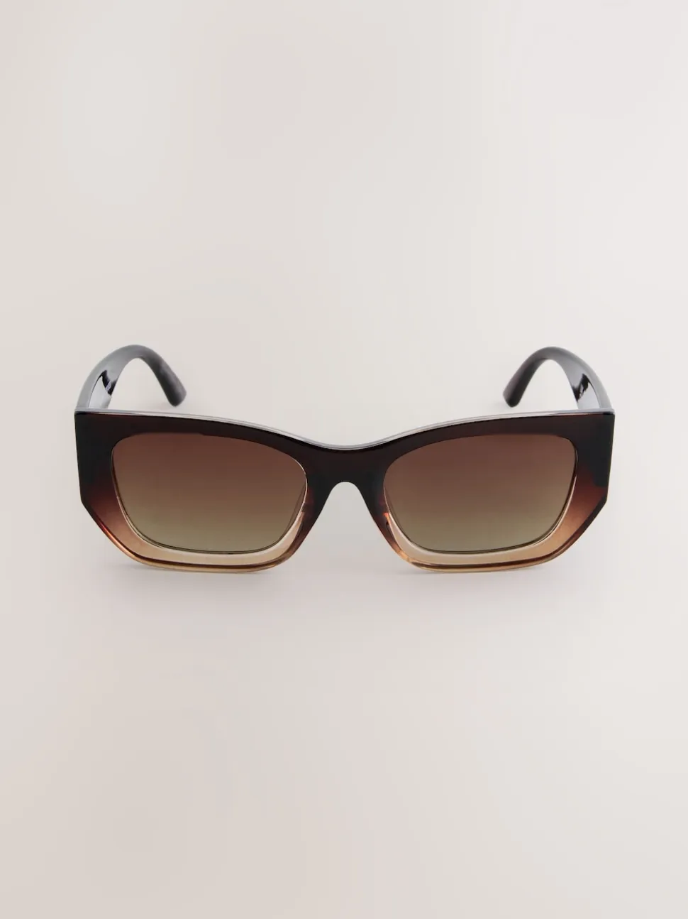 Marron - Lunettes de soleil carrées