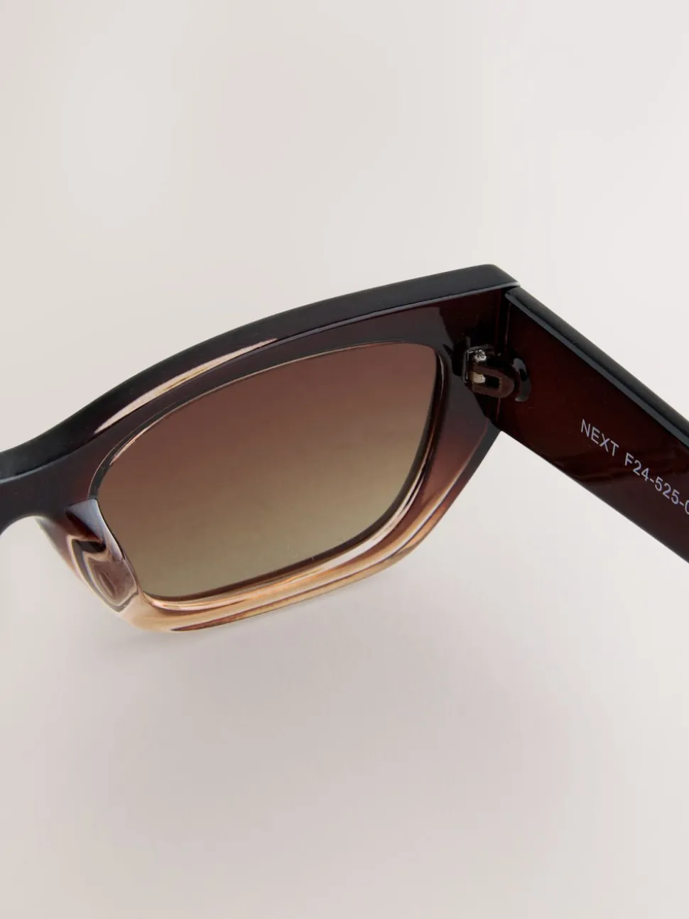 Marron - Lunettes de soleil carrées