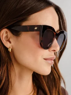 Marron - Lunettes de soleil Le Specs Air Cœur