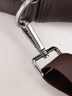 Marron - Mallette en similicuir