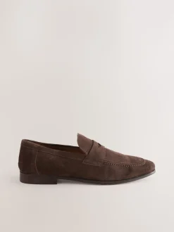 Marron - Mocassins en daim