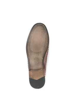 Marron - Mocassins Jones Bootmaker Riverside en cuir tissé