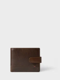 Marron - Osprey London The London Leather Coin Wallet